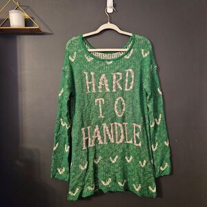 Judith March “Hard To Handle” Knit Sweater Size Large